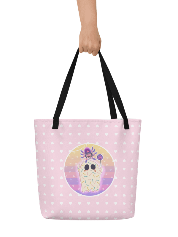 Pastel Little Ghost Spider Pet - Tote Bag product image (1)