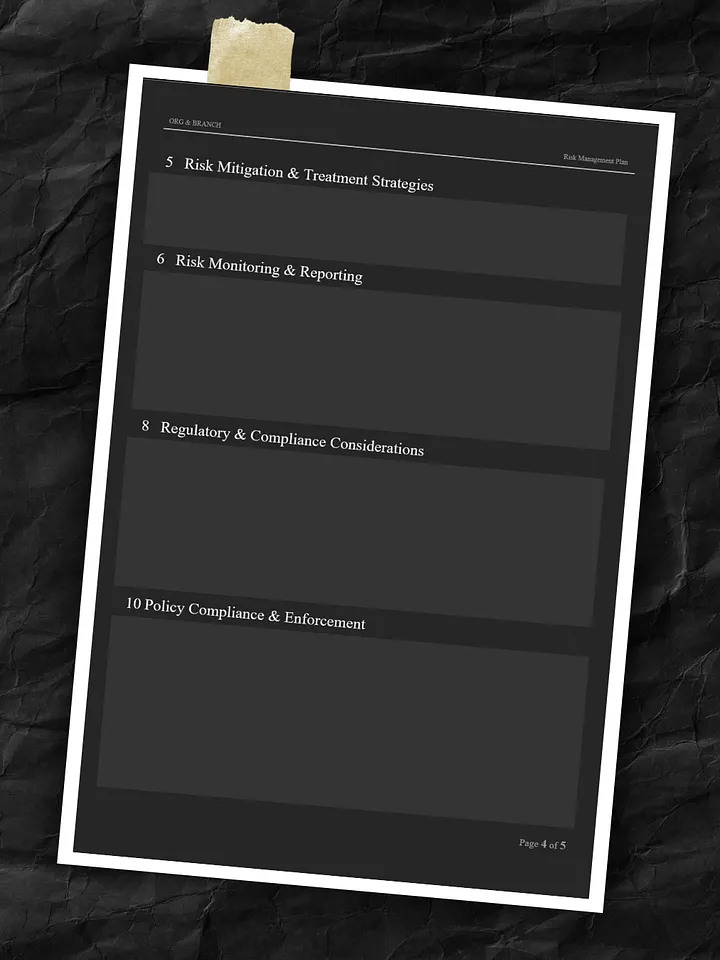 Risk Management Plan Template product image (2)