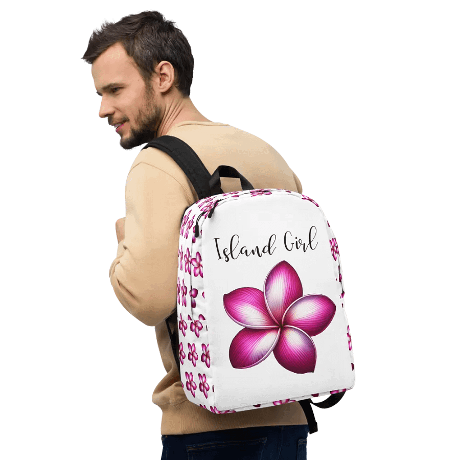 Island Girl Plumeria Backpack - Tropical Bliss for Your Adventures product image (10)