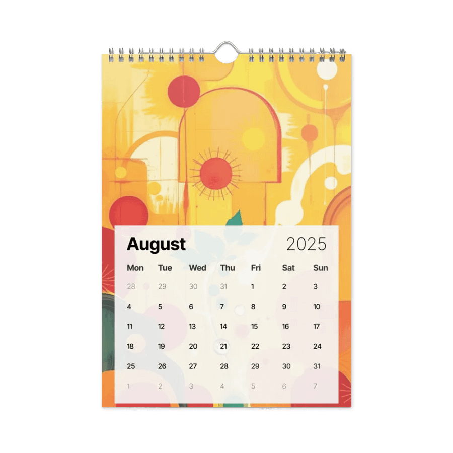ART ABSTRACT WALL CALENDAR 2025 product image (2)