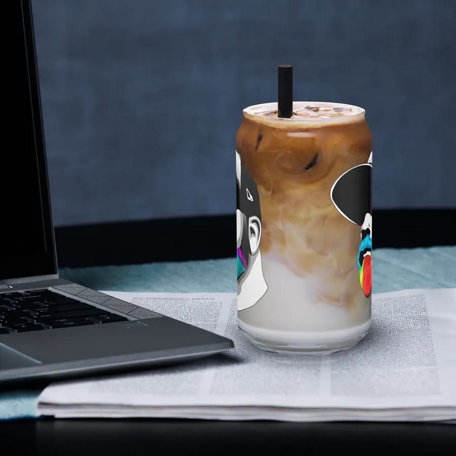 RainbowBeard New Head Logo Can-Shaped Glass 16oz product image (33)