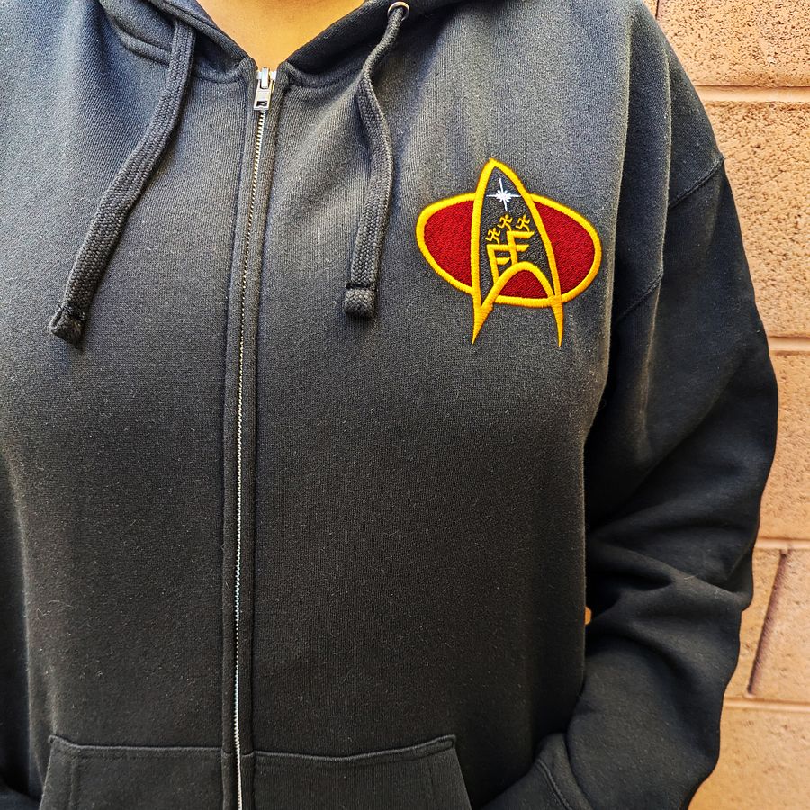 Newbie Star Trek Embroidered Logo Zip-up Hoodie product image (3)
