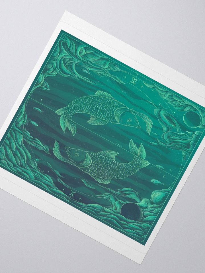 Exclusive Pisces Minimalist Sticker: Dual Fish Design - Perfect for Laptops, Cars, and Astrology Enthusiasts! product image (6)