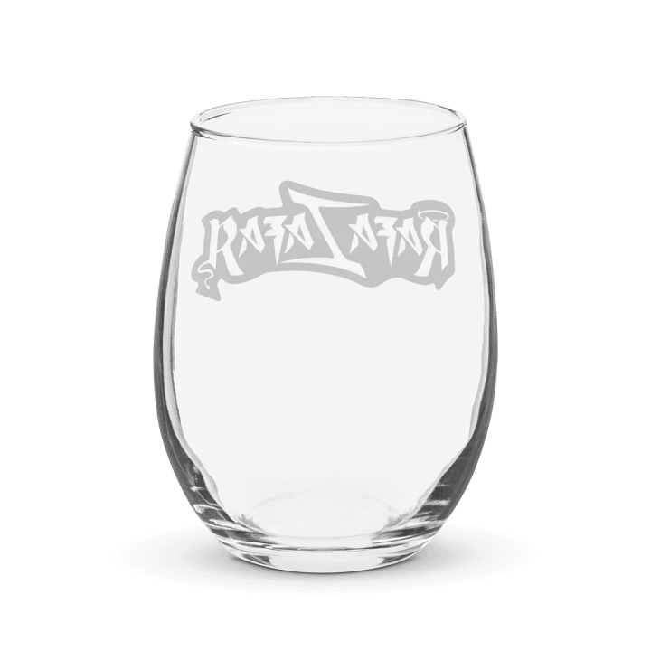 RafaZafar Logotext Stemless Wineglass (outlined) product image (2)