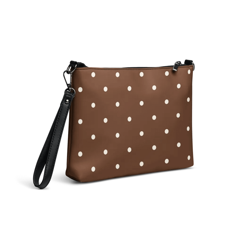 Brown with Cream Dots Crossbody Bag product image (5)