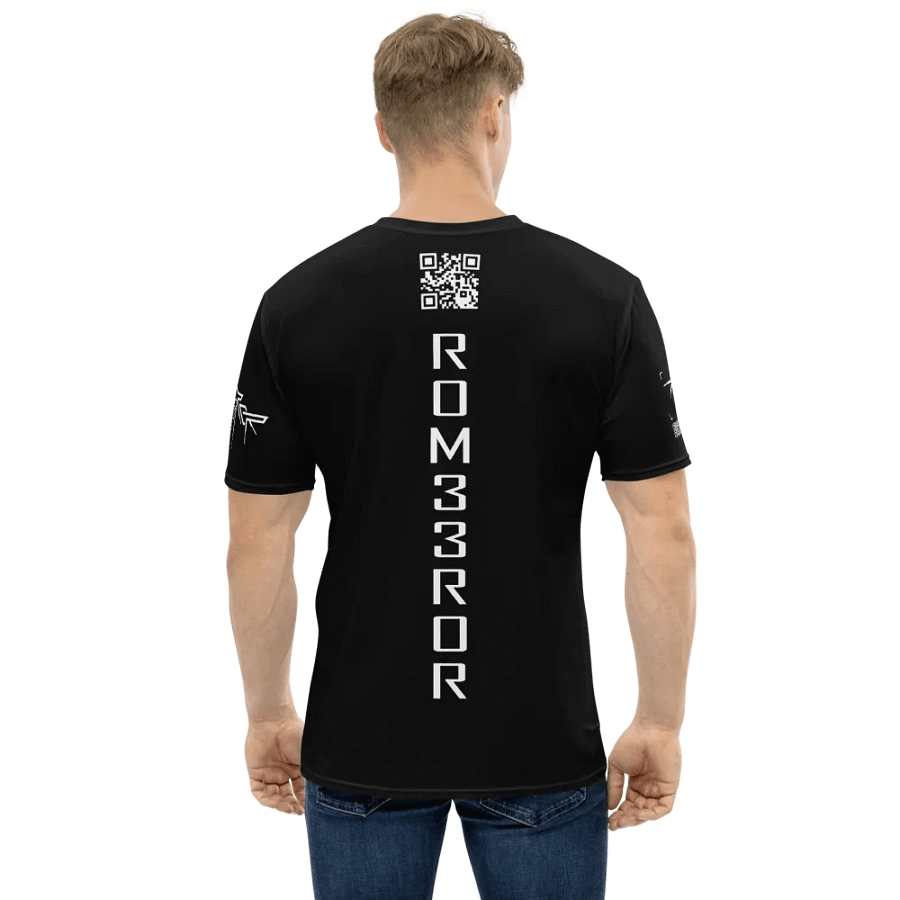 ROM33ROR American Flag Shirt Black (AOP) product image (2)