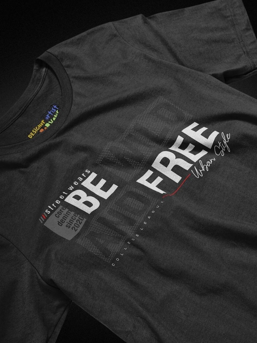Classic Fit T-Shirt - 'Be Wild and Free' Design product image (3)
