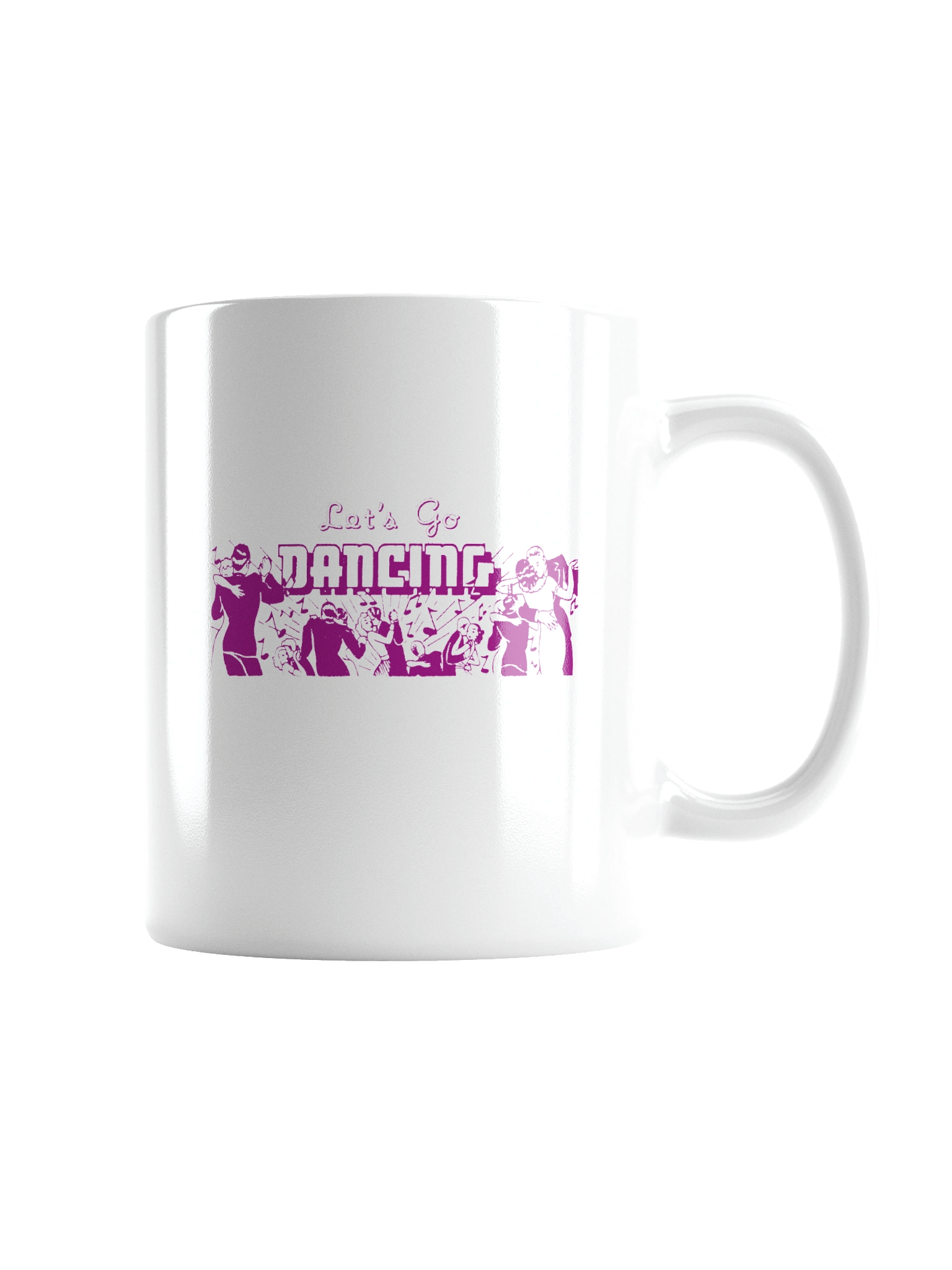 'Let's Go Dancing' White Mug product image (6)
