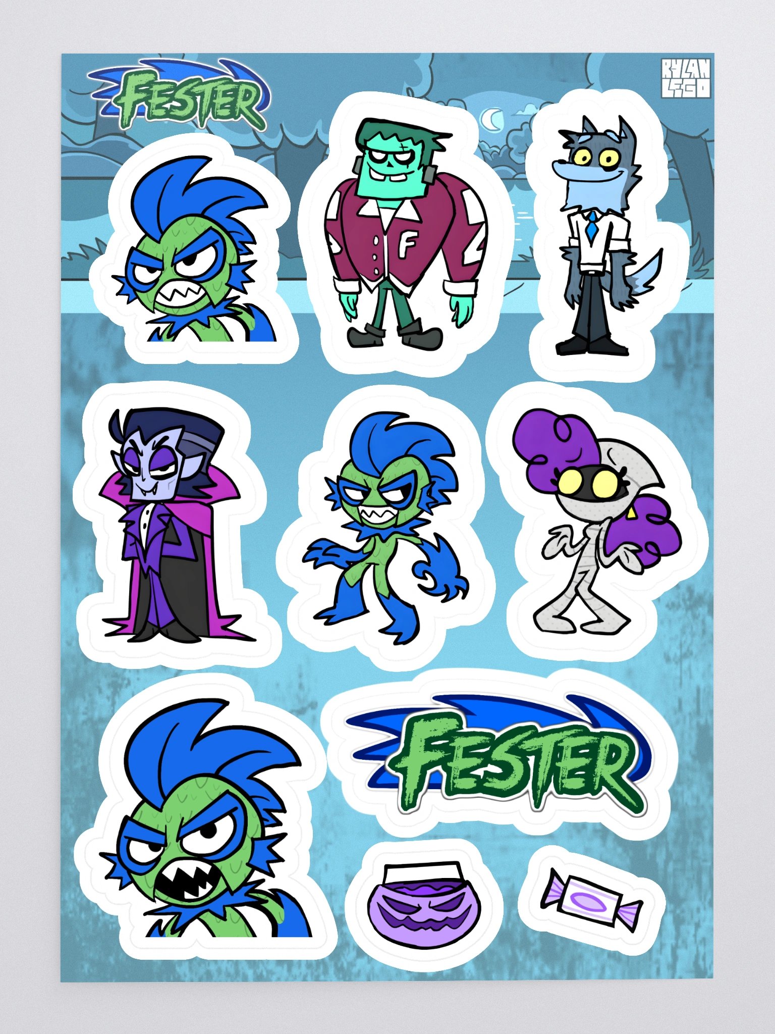 Fester Sticker Sheet product image (1)