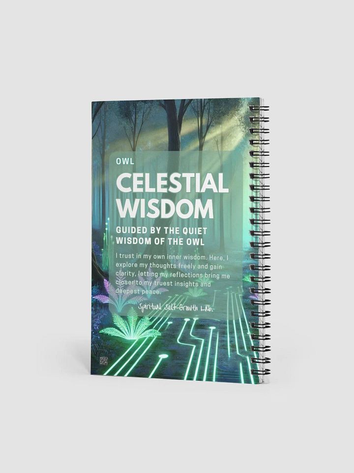 "Celestial Wisdom" Futuristic Owl Journal – A Symbol of Insight and Spiritual Balance product image (2)