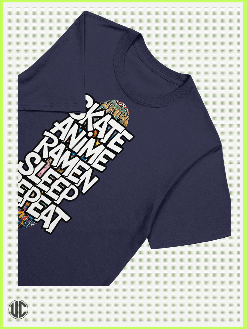 Skate Anime Ramen Sleep Repeat T-Shirt product image (2)
