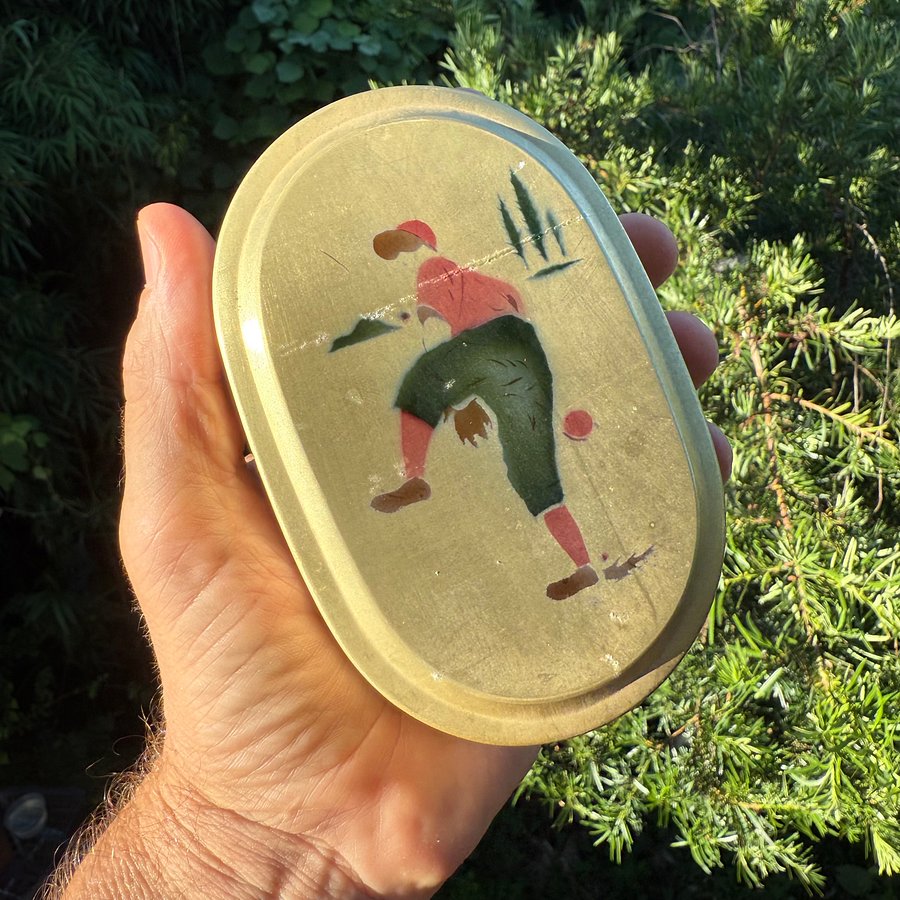 🎎 Vintage Japanese School Rice Tin – Baseball Boy Motif – Japan Antique Roadshow product image (9)