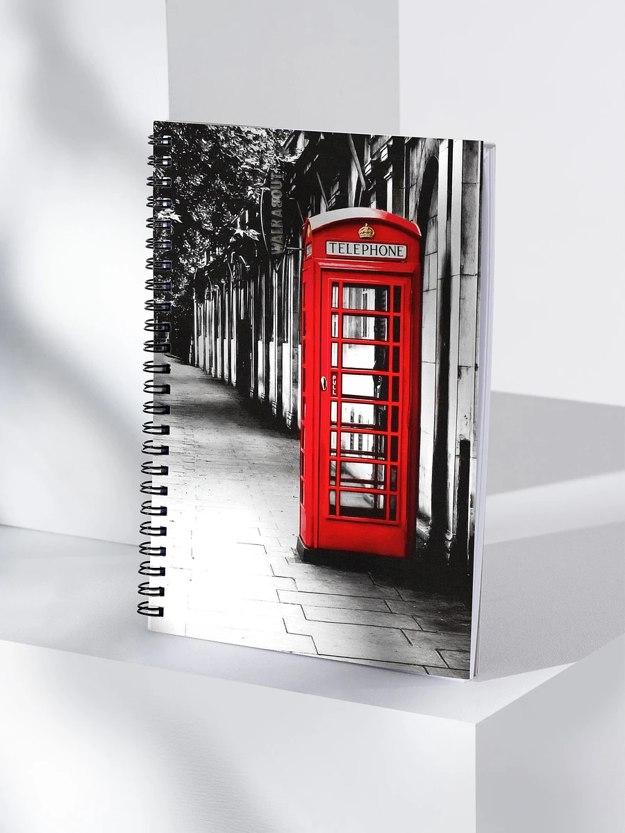 London Calling – Red British Telephone Box Spiral Notebook product image (4)