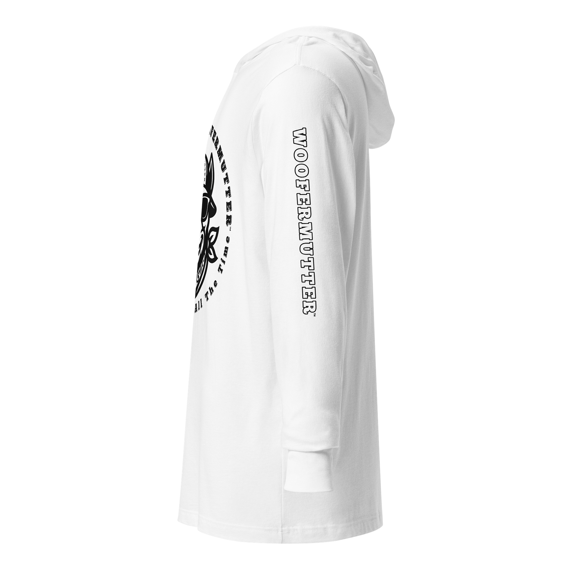 Cane Corso Long-sleeve Hooded White Tee product image (3)