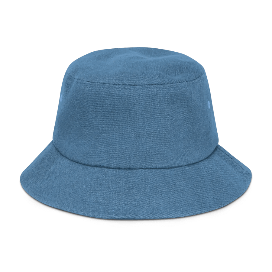 The Must Have DJ GodSOUND "Music Is My Therapy" Denim Bucket Hat in Light Blue! product image (2)