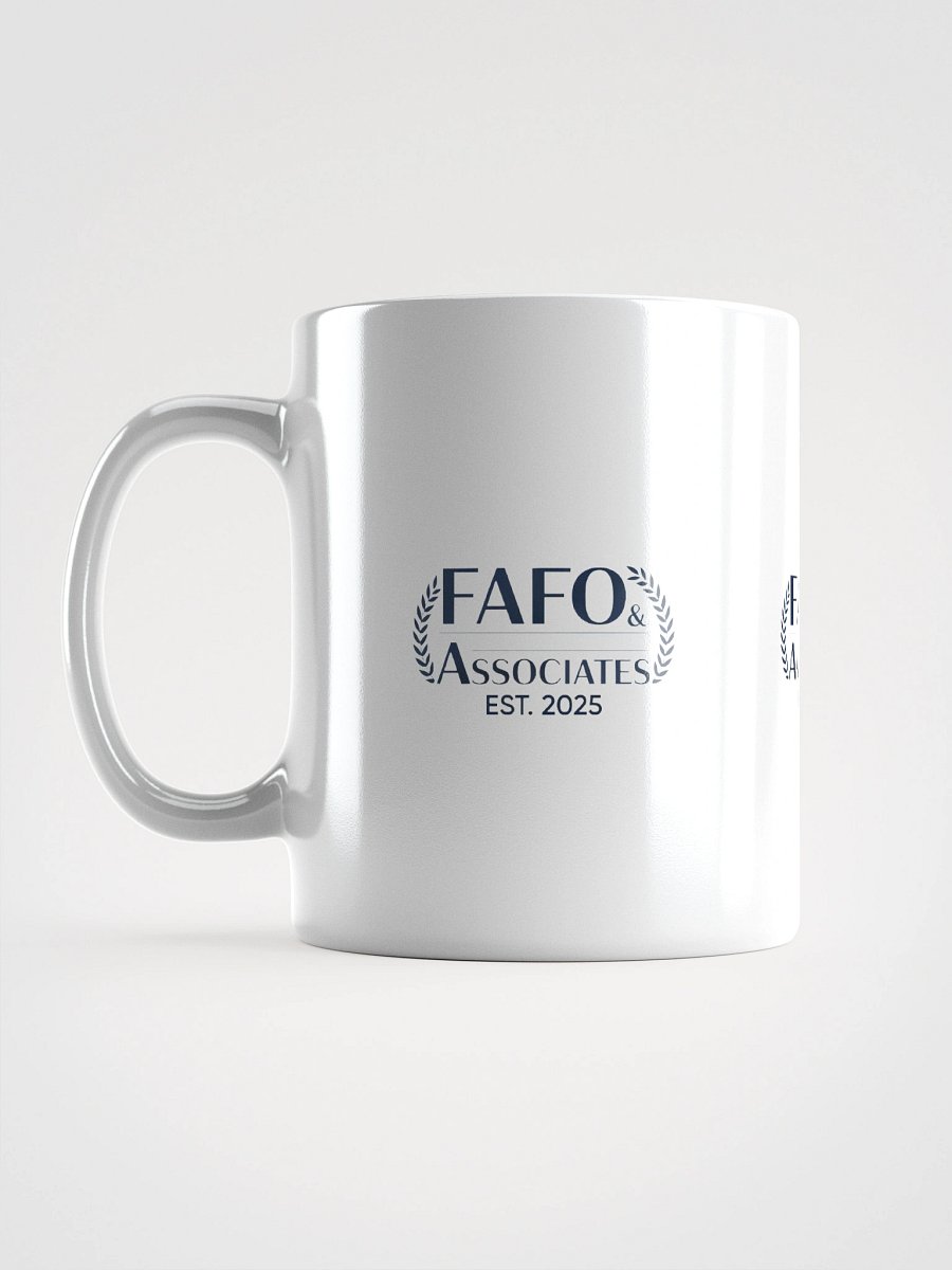 FAFO White Glossy Mug product image (6)