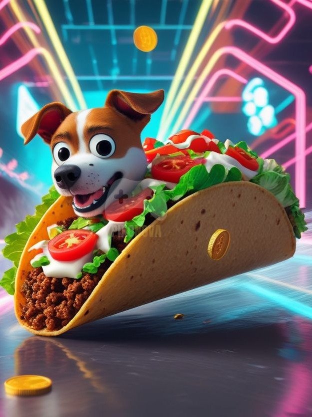 Pixel Party Parade – Track 6: Turbo Slide Tacos (Dog Mascot Edition) | 1472x832 px | 4 Variations | PNG + PDF product image (3)
