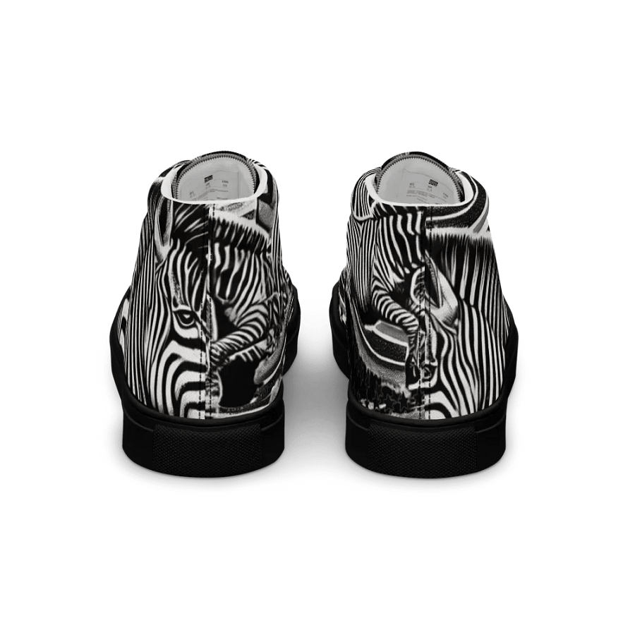 Zebra Dreams High Top Canvas Shoes product image (5)