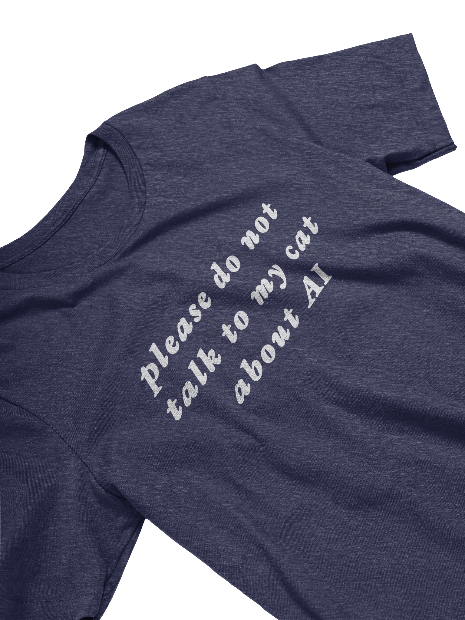 Please do not talk to my cat about AI unisex tee product image (2)