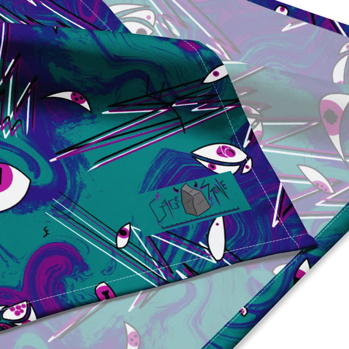 Eye and Lightning Magic (Overdose colours) Bandana product image (2)