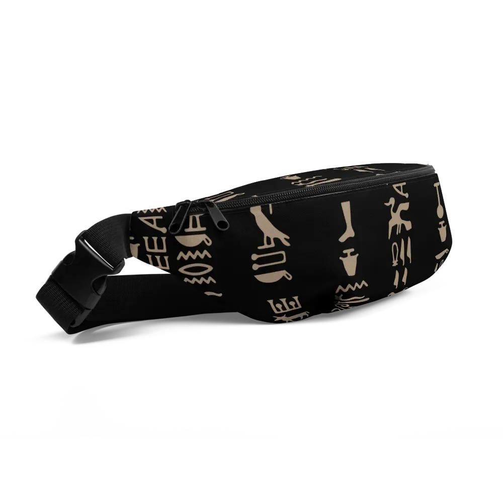Isis Black Hieroglyphs Bag Fanny Pack product image (2)
