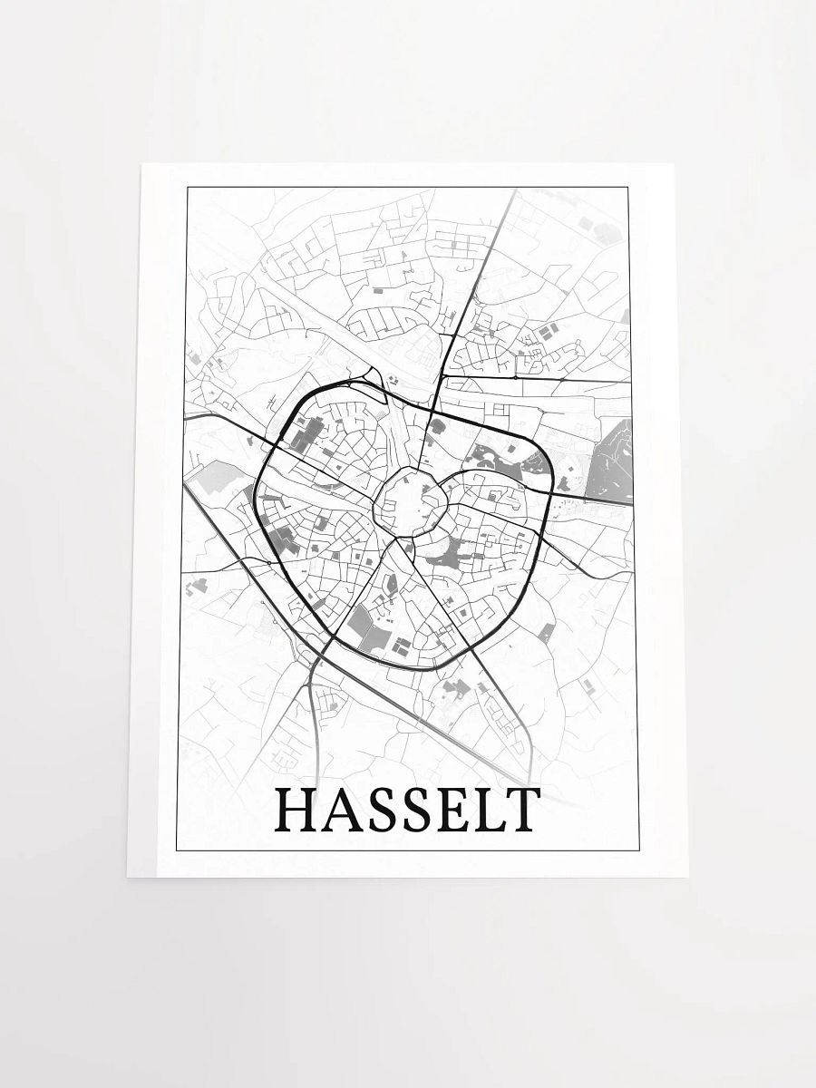Hasselt, Belgium, city map print product image (17)