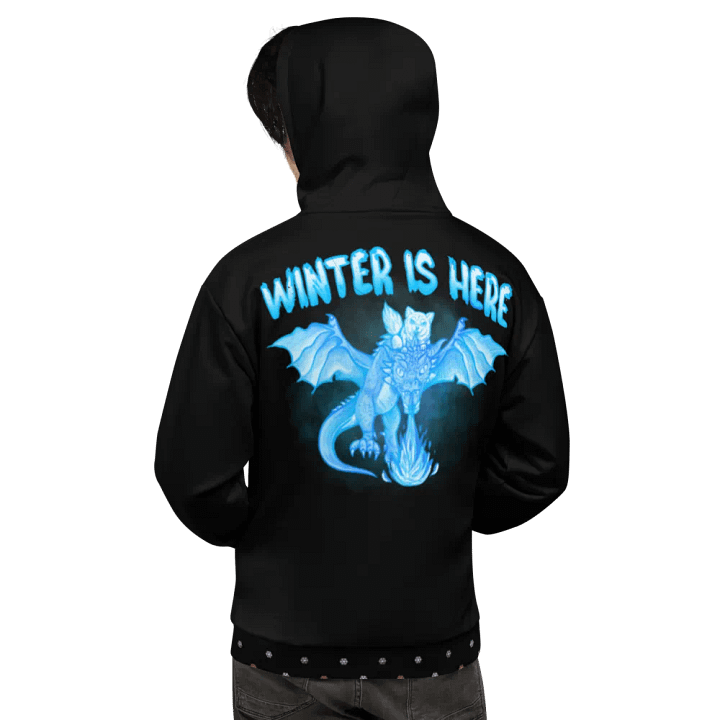 Black Winter is Here Hoodie - back product image (1)
