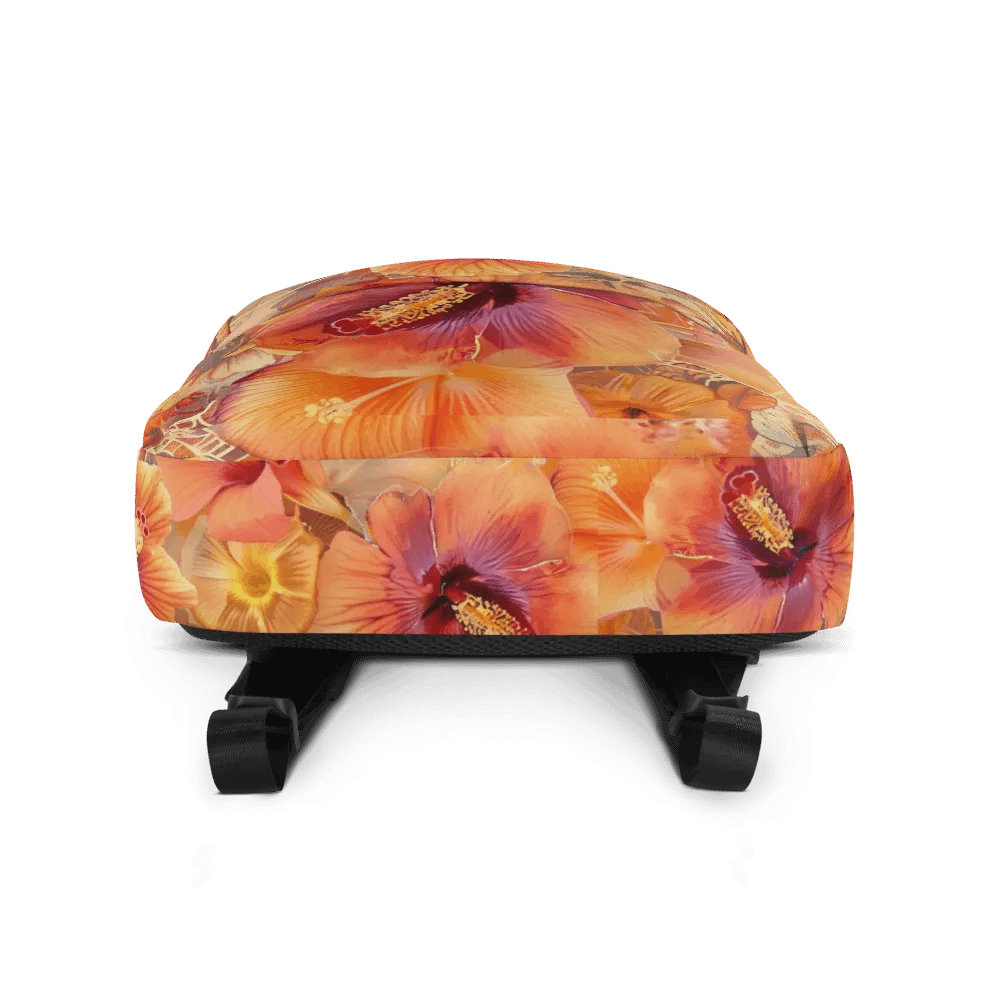 Golden Hibiscus Dreams All-Over Print Backpack product image (3)
