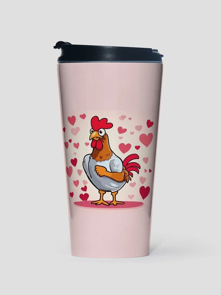 Lovebird Rooster Stainless Steel Travel Mug product image (1)