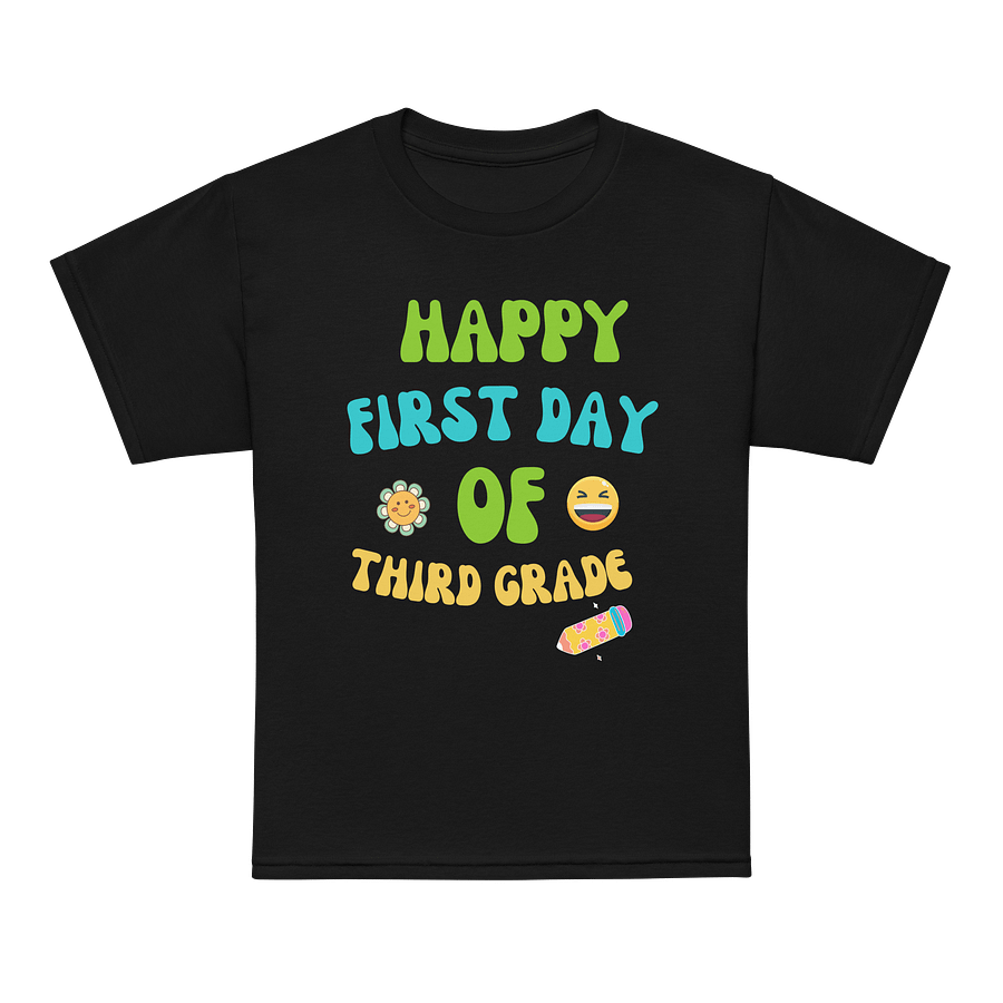 Happy First Day of Third Grade Youth Sports Tee product image (12)