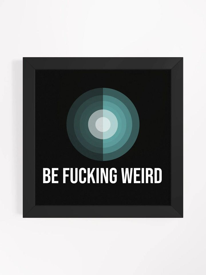 Eccentric Blue Circle Framed Poster product image (1)