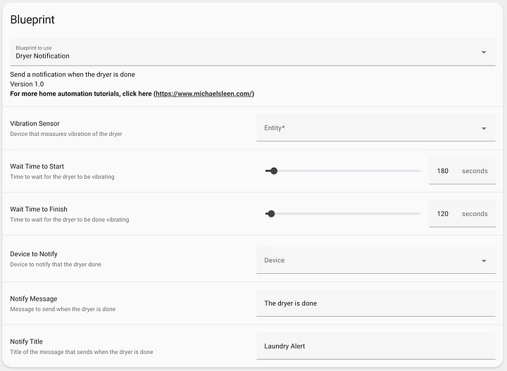 Dryer Notification Blueprint product image (2)