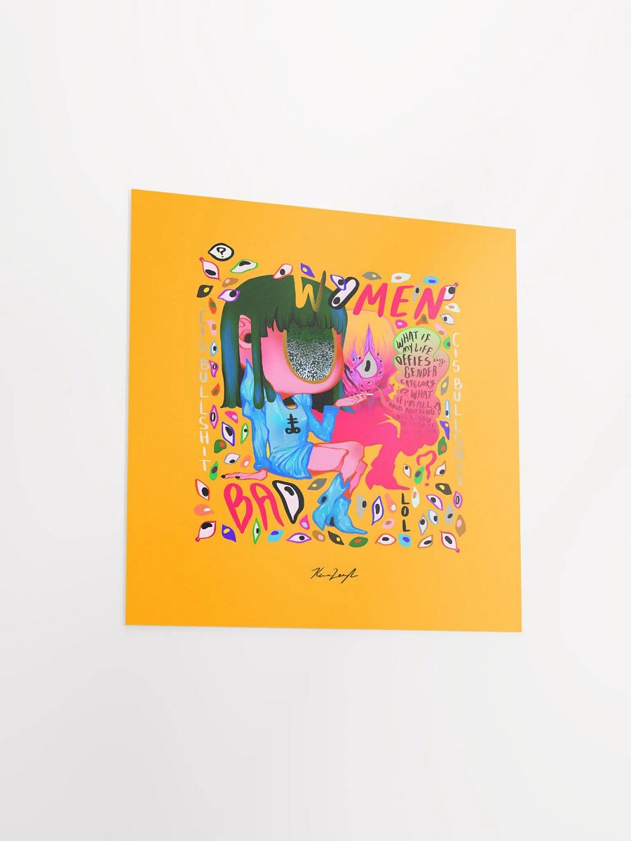 g e n d e r Matte Square Print product image (3)