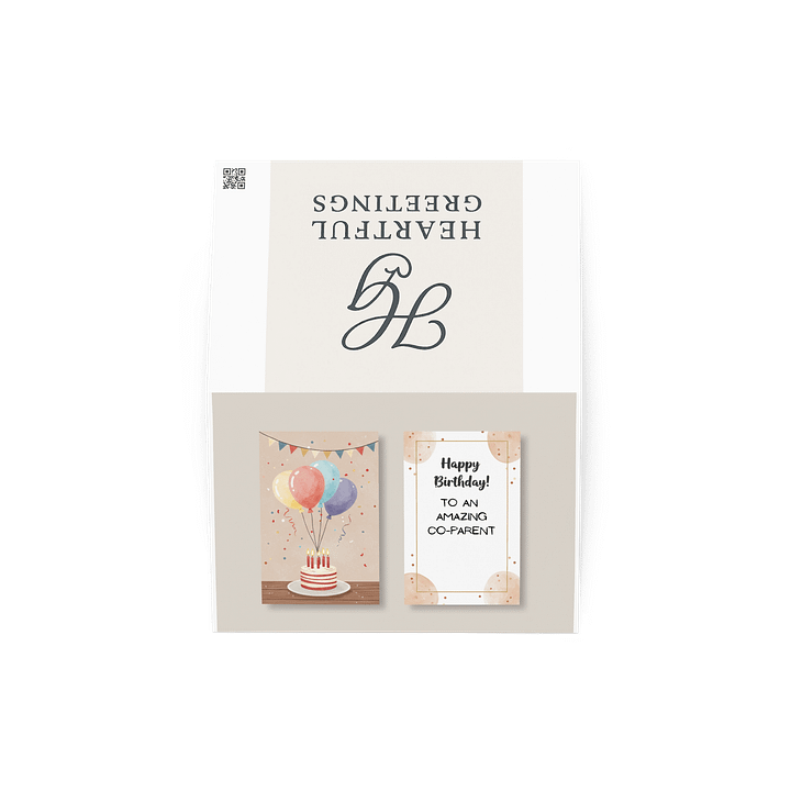 Co-parent Birthday card - Template product image (2)