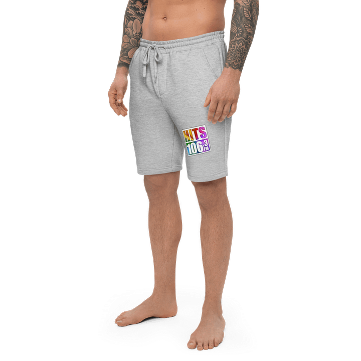 Hits Pride Men's Grey Fleece Shorts product image (2)