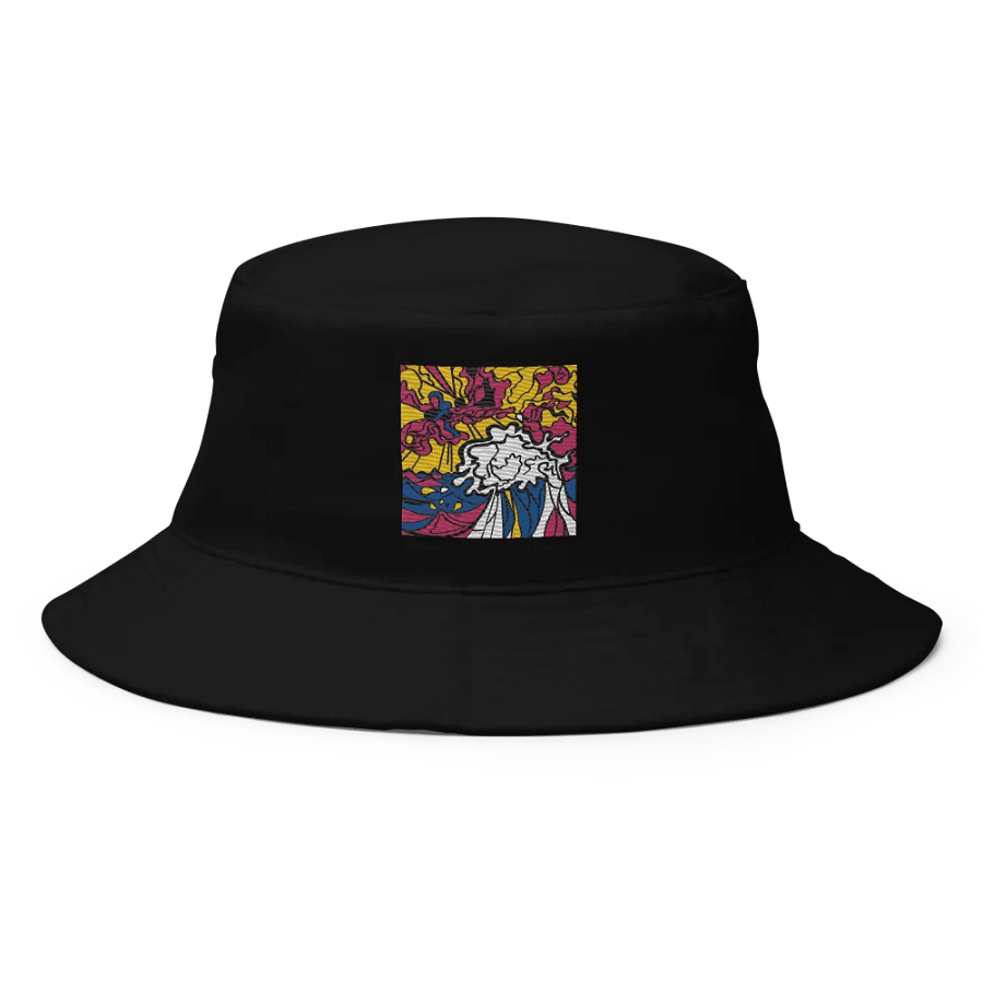 Vibrant Swirls Cotton Bucket Hat - Wave at Sunset product image (1)