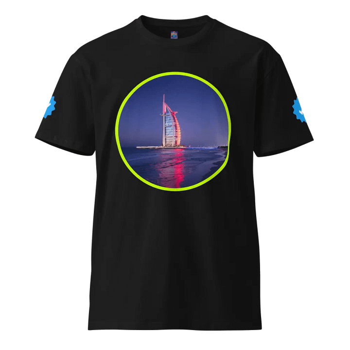 Black Color Unisex Premium T-Shirt (Dubai Burj Al Arab Print) product image (1)