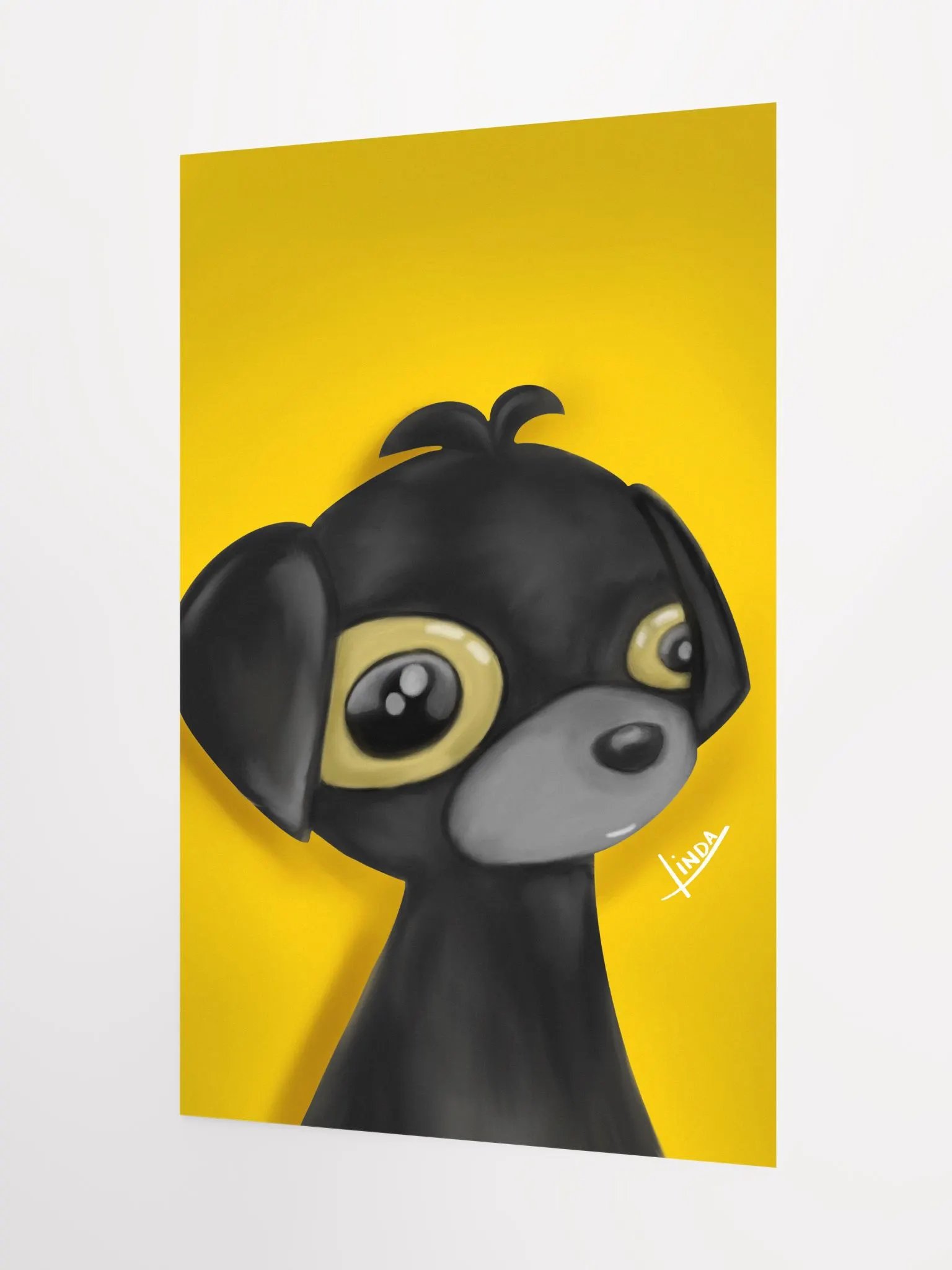 Chibi Black Dog Portrait product image (3)