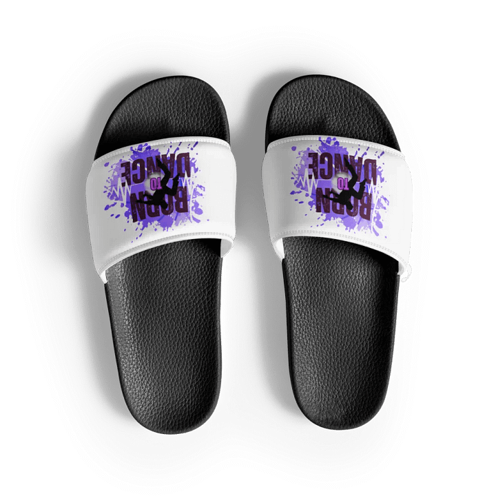 Born to Dance His Silhouette Women's Slides product image (1)