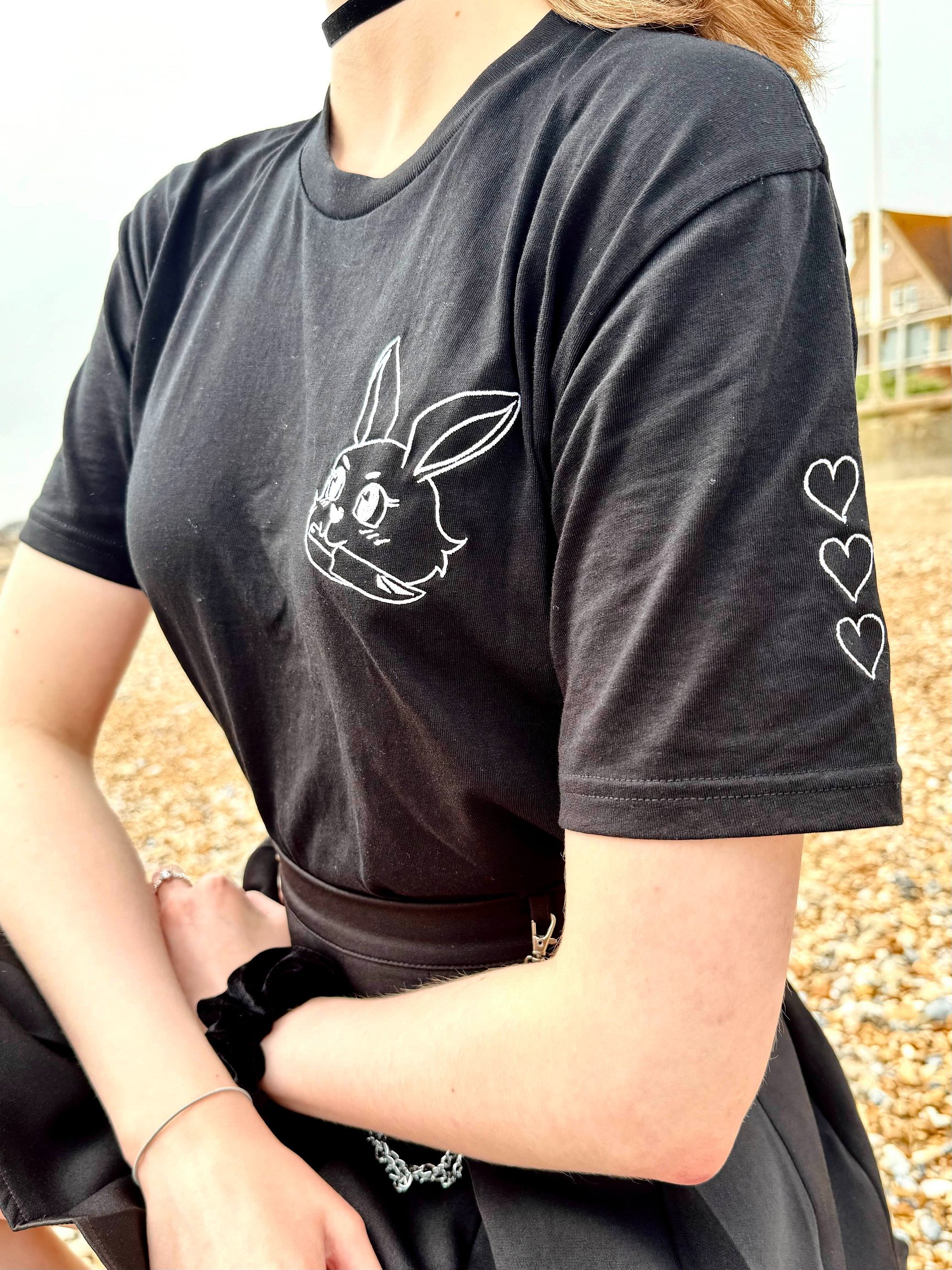 Slay Bunny Embroidered Tee ♡ product image (18)