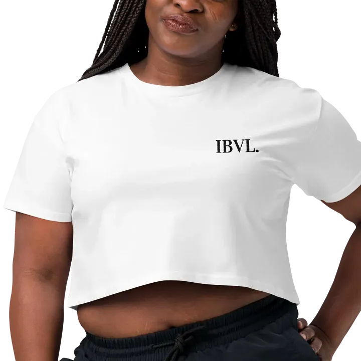 Classic Embroidered IBVL Signature Women's Crop Top product image (2)