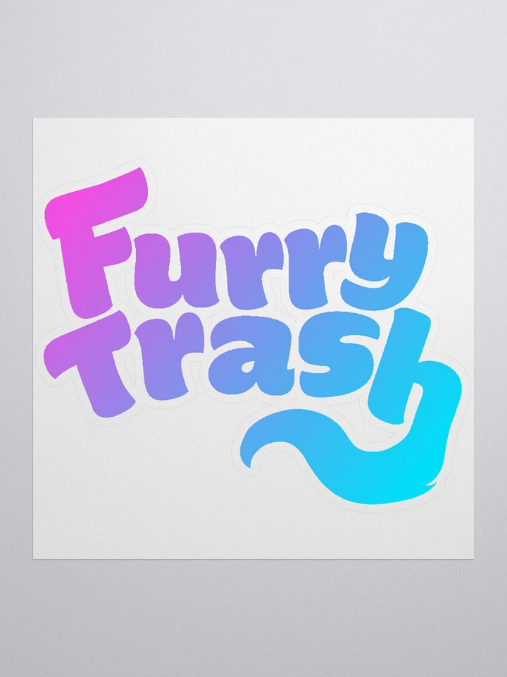 Furry Trash Gradient Sticker product image (1)