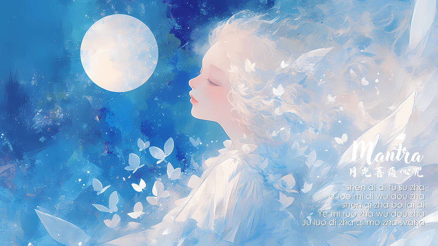 $free月光菩薩咒wallpaper download product image (1)