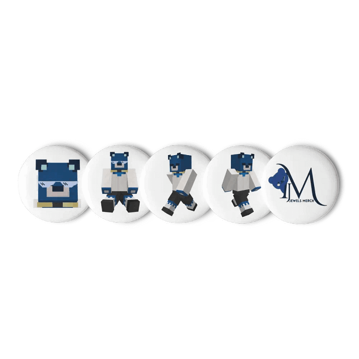 Minecraft Set of Pin Buttons product image (1)