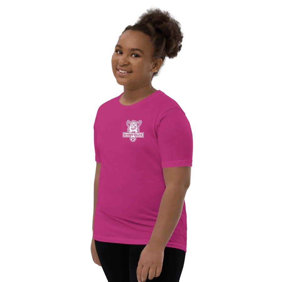 Youth Handler-Helper Logo (White on Dark) Tee product image (11)