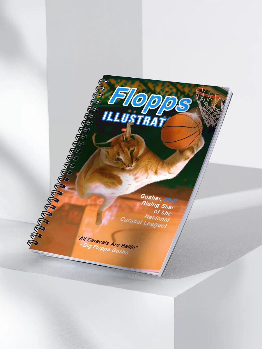 "FLOPPS ILLUSTRATED" SPIRAL NOTEBOOK product image (4)