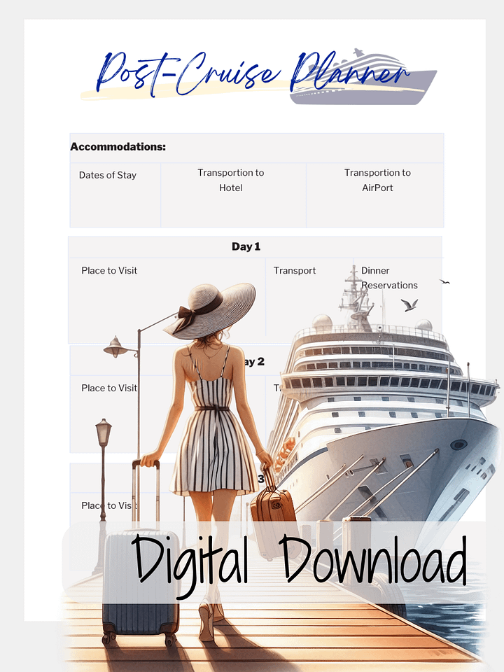Post-Cruise Planner product image (1)