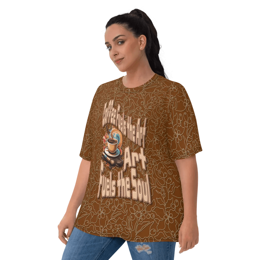 Coffee Fuels the Art All Over Print T-shirt product image (6)