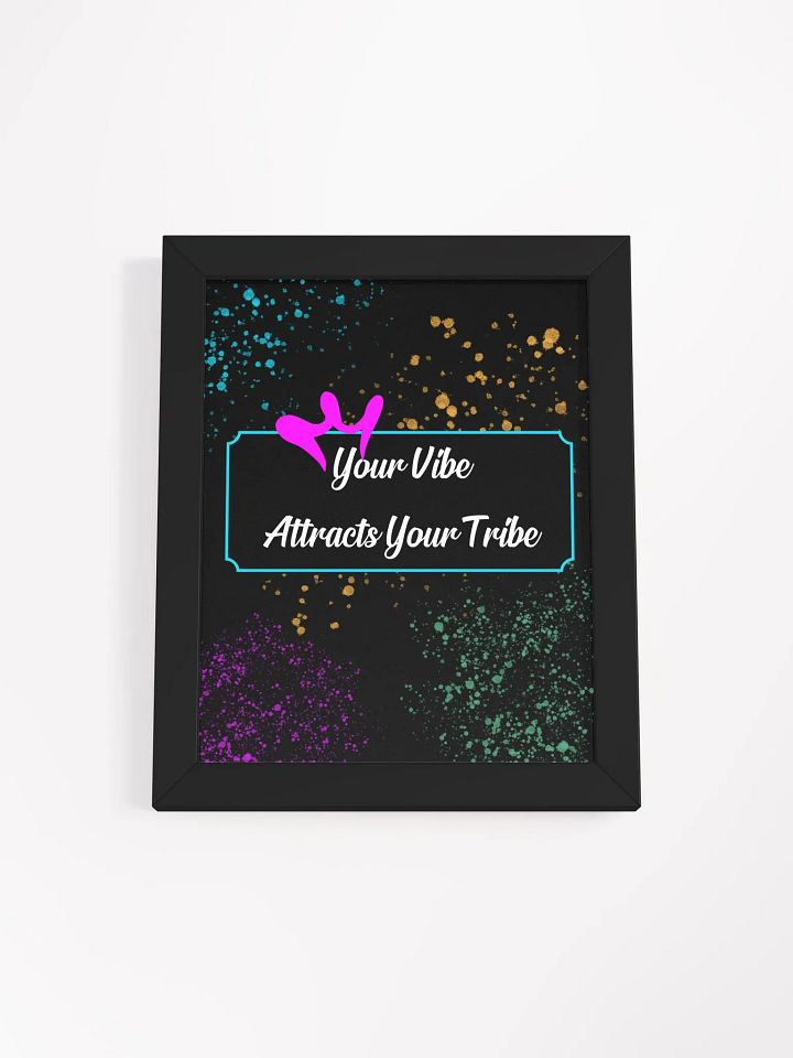 Neon Heart Vibes Framed Poster product image (5)