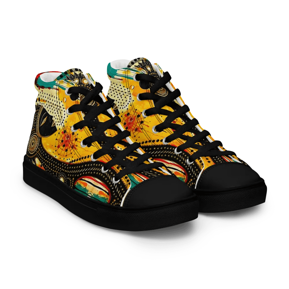 Women's Yogi Muse Abstract Art Painted High Tops product image (10)